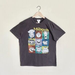 Disney Parks The Muppets Character Faces Graphic Gray T Shirt Adult size Large